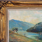 Landscape with Blue Mountains Oil Painting - elsie green - art