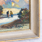 Landscape with Blue Sky Oil Painting - elsie green - art