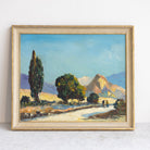 Landscape with Blue Sky Oil Painting - elsie green - art