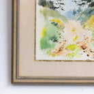 Landscape with Blue Sky Watercolor Painting - elsie green - art