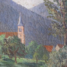 Landscape with Distant Chapel Oil Painting - elsie green - art