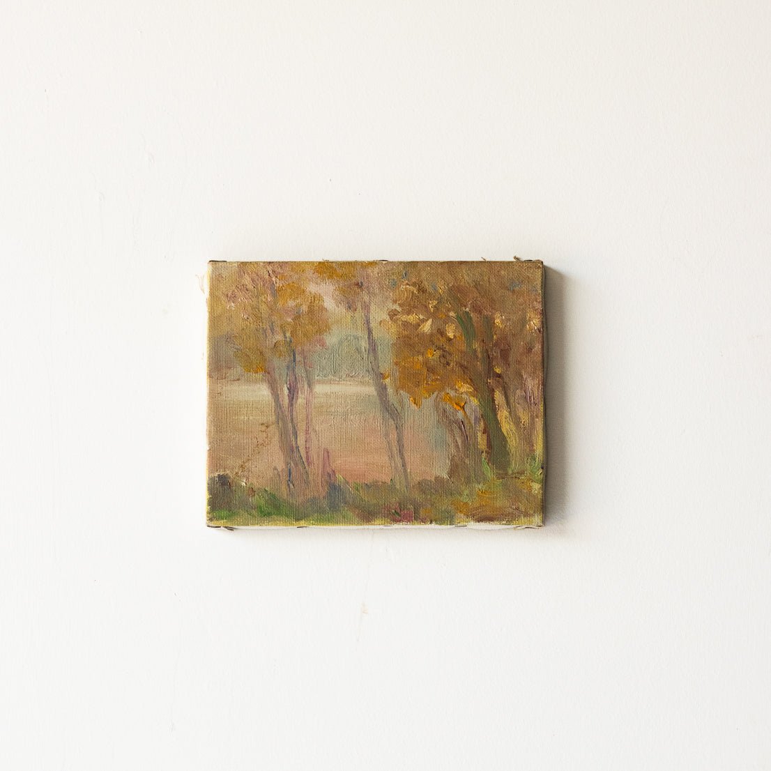 Landscape With Fall Leaves Oil Painting - elsie green - Art
