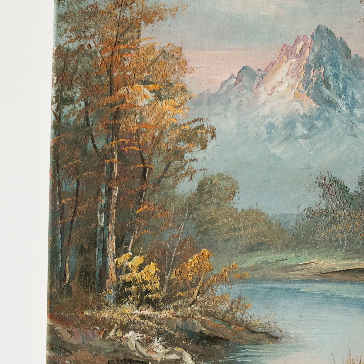 Landscape With Fall Leaves Oil Painting - elsie green - Art