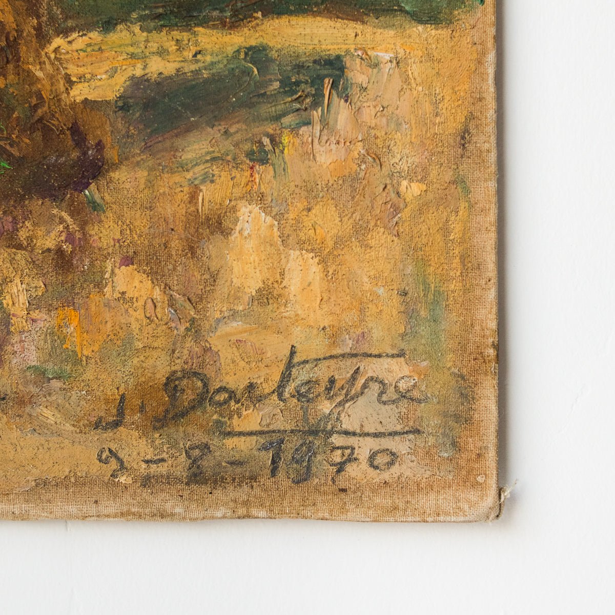 Landscape With Haystacks | Dated 1970 - elsie green - Art