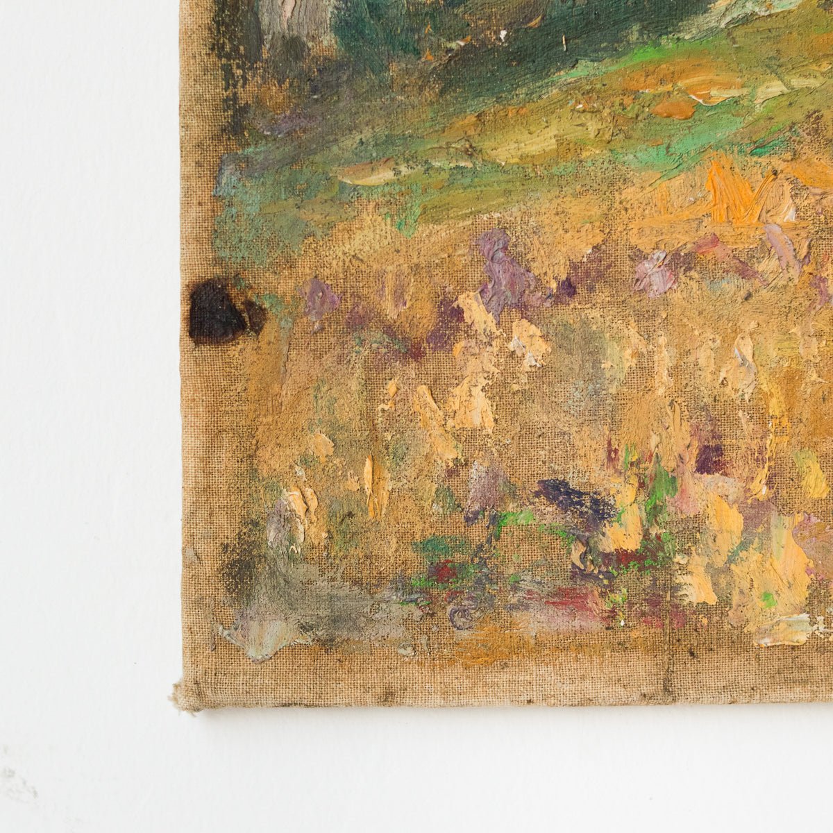 Landscape With Haystacks | Dated 1970 - elsie green - Art