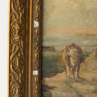 Landscape With Herd Of Cows Oil Painting - elsie green - Art