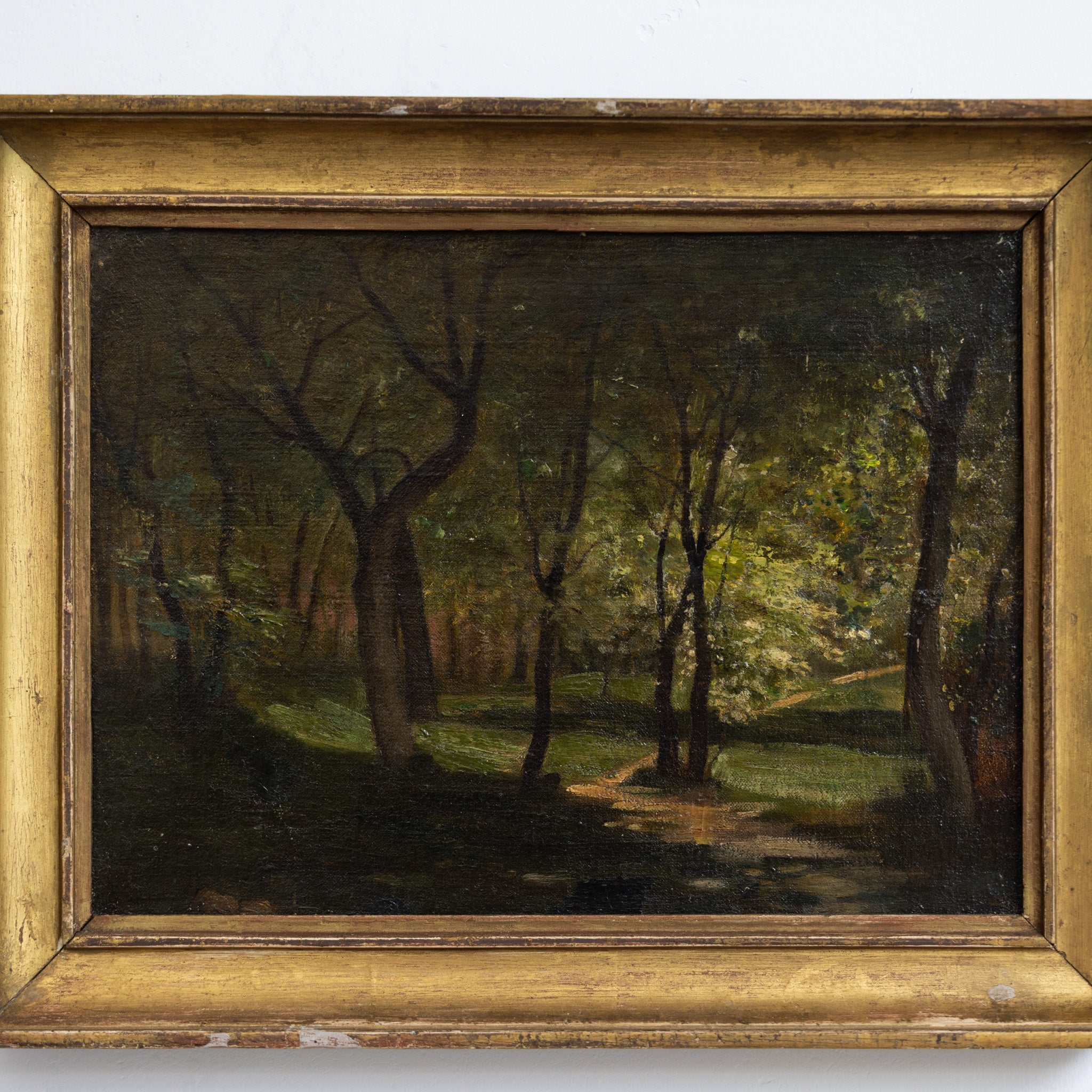 Landscape with Leafy Trees Oil Painting - elsie green - art