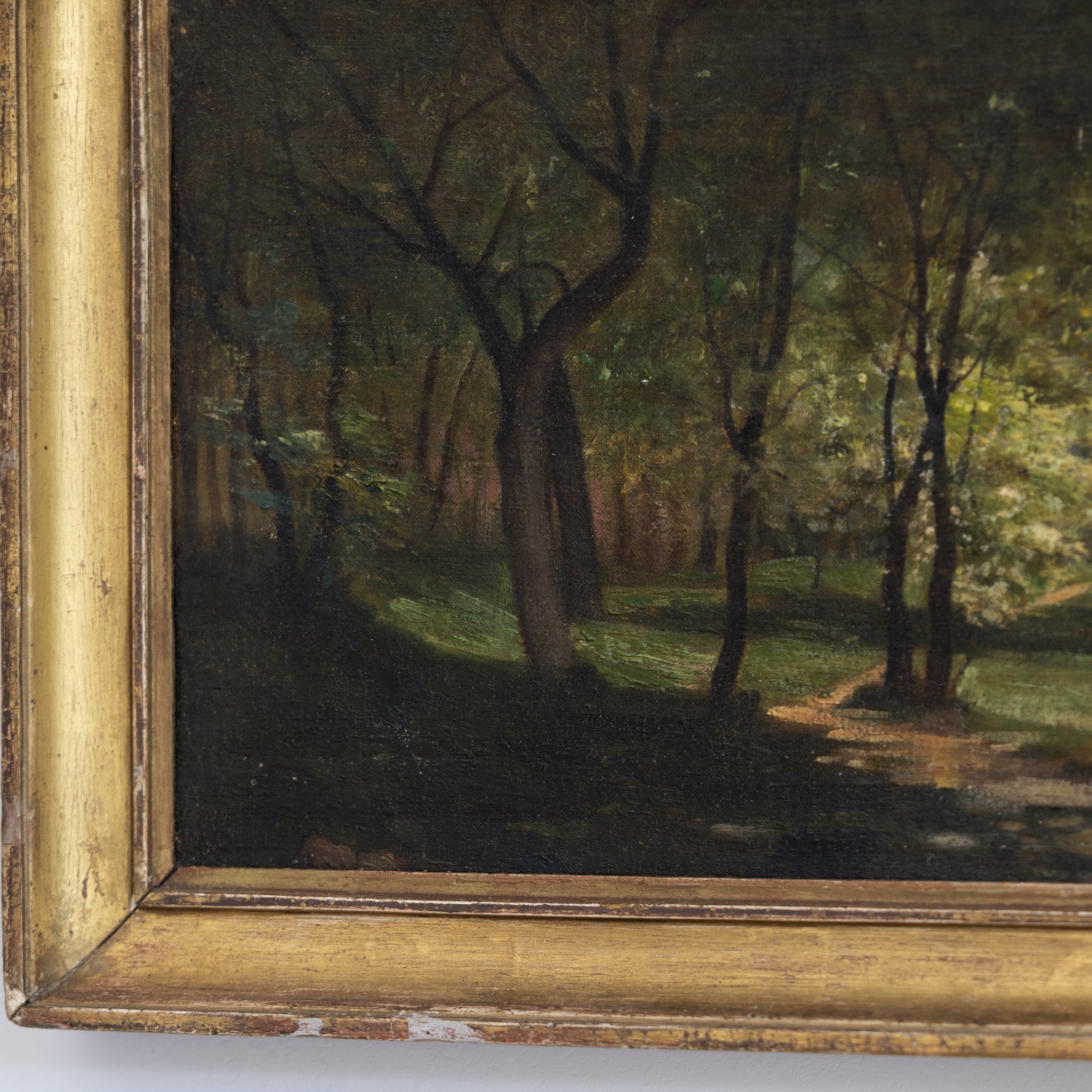 Landscape with Leafy Trees Oil Painting - elsie green - art
