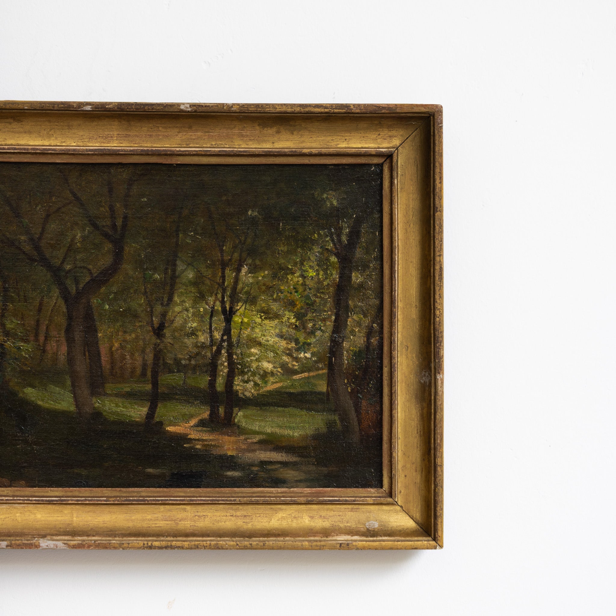 Landscape with Leafy Trees Oil Painting - elsie green - art