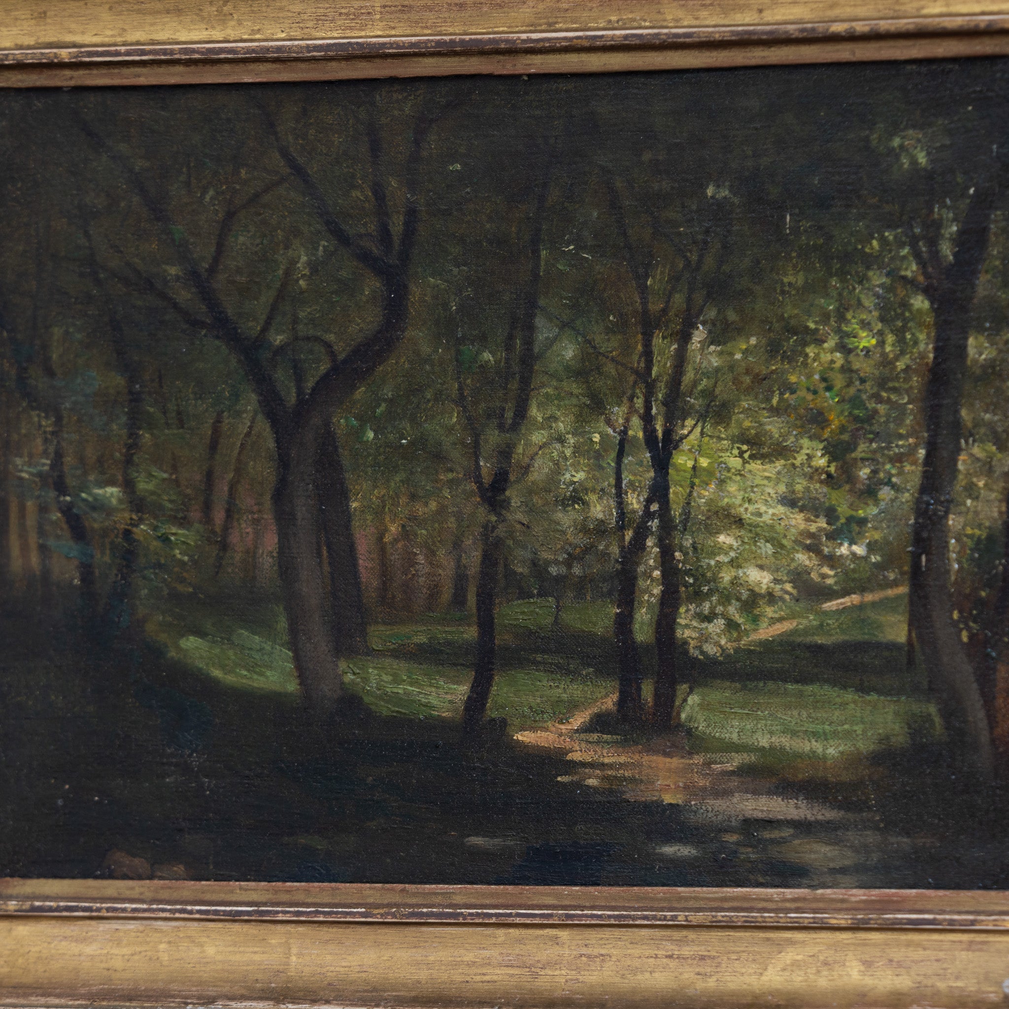 Landscape with Leafy Trees Oil Painting - elsie green - art