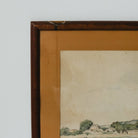 Landscape with Leaning Tree Watercolor Painting - elsie green - art