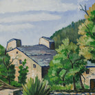 Landscape with Rolling Grass Oil Painting | Dated 1962 - elsie green - art