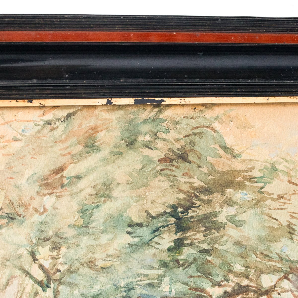 Landscape With Rolling Grass Watercolor Painting - elsie green - Art