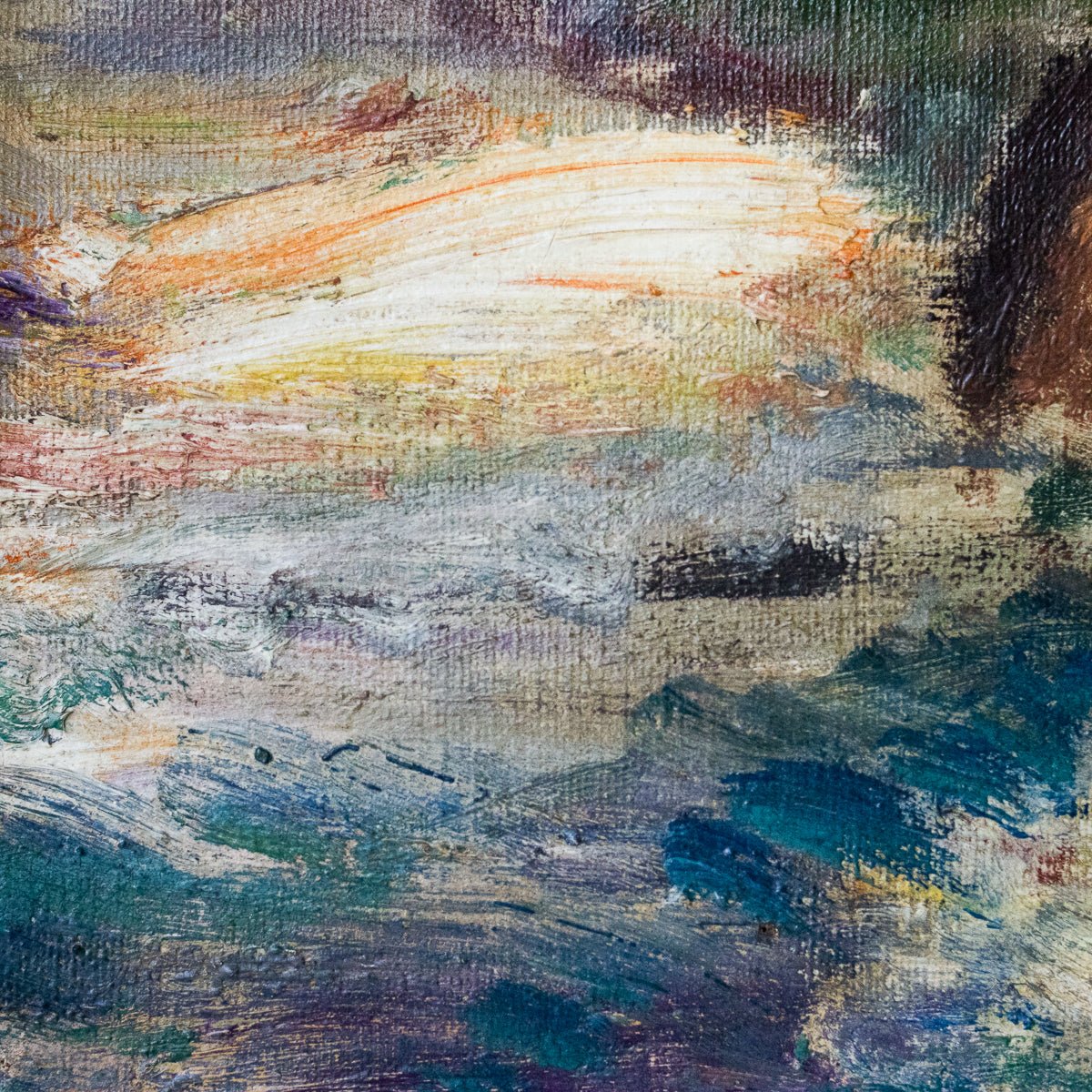 Landscape With Small Boats Oil Painting - elsie green - Art