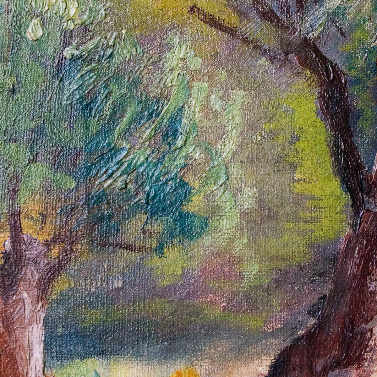 Landscape With Small Boats Oil Painting - elsie green - Art