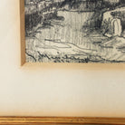 Landscape with Winding Wall Drawing | Dated 1954 - elsie green - art