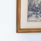 Landscape with Winding Wall Drawing | Dated 1954 - elsie green - art
