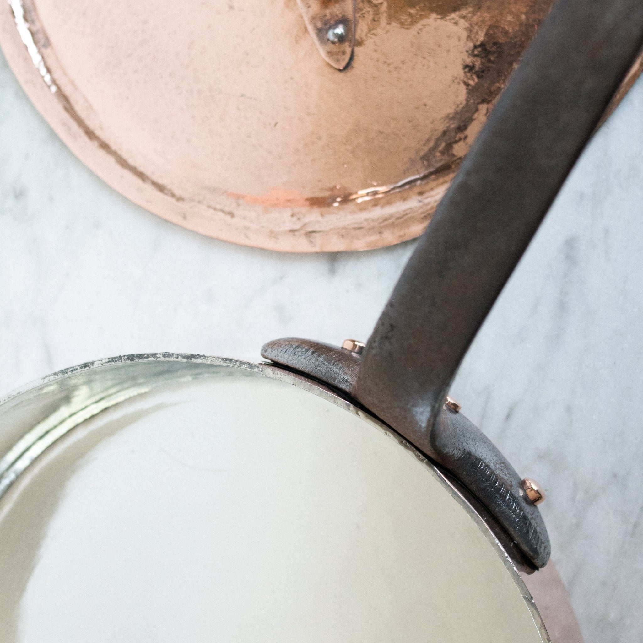 Large Copper Saucier with Lid - elsie green - the french kitchen