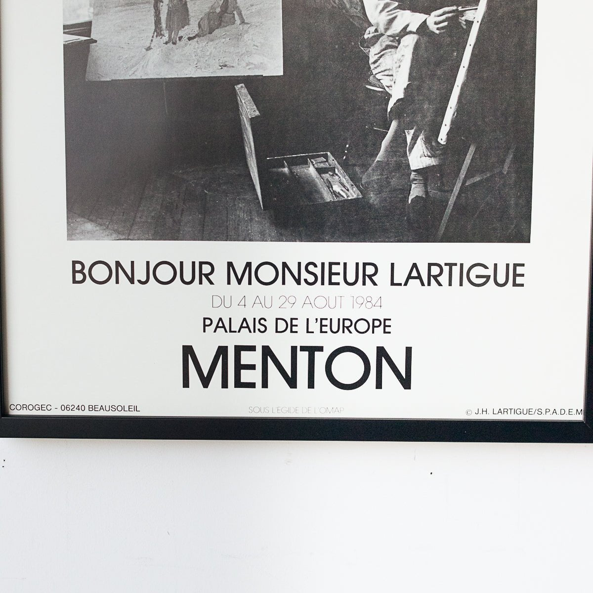 Lartigue Exhibit Framed Advertisement - elsie green - Art