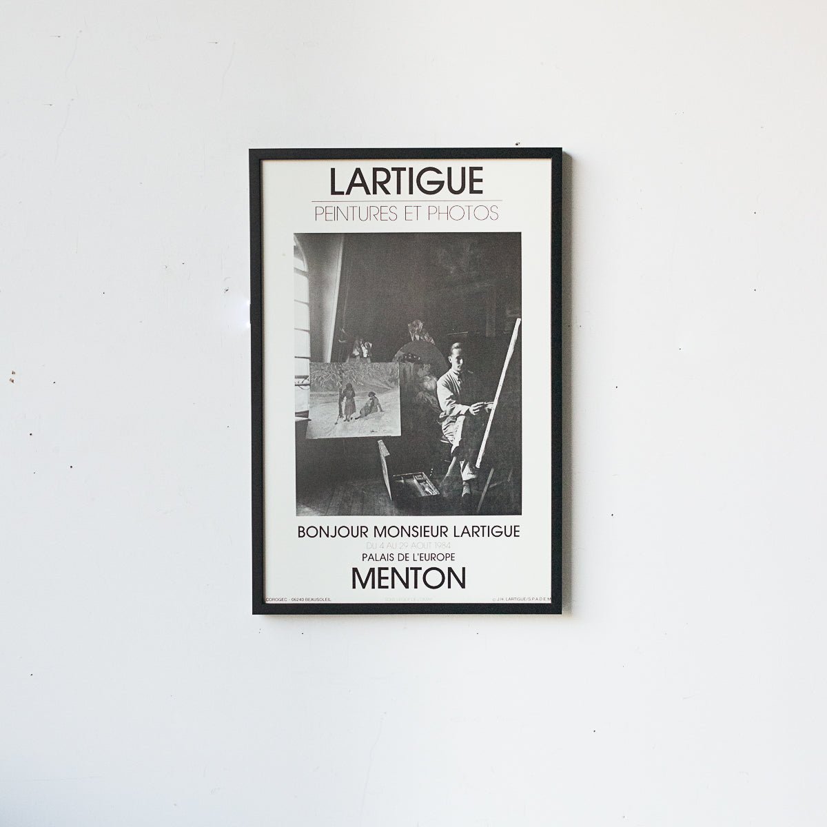 Lartigue Exhibit Framed Advertisement - elsie green - Art