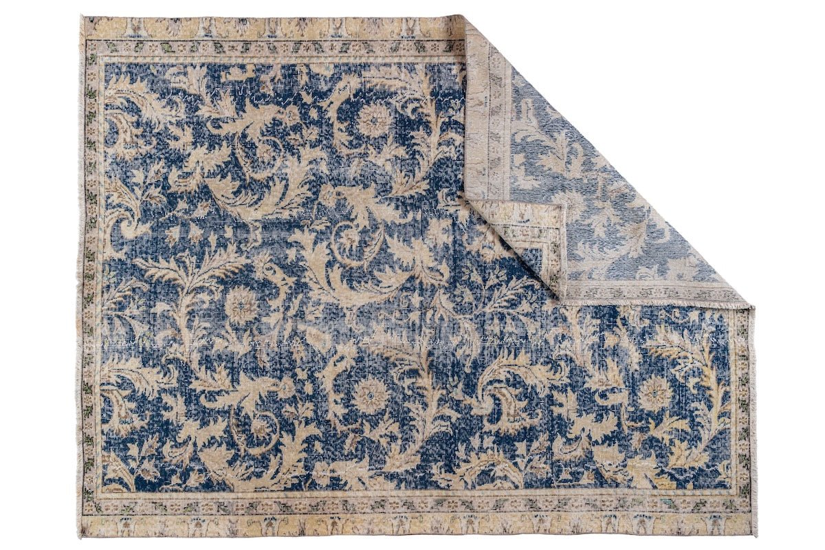 Le Moule Vintage Rug | 5'1" x 7'5 - elsie green - textiles