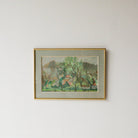 Le Petit Village de Bourgogne Watercolor Painting - elsie green - art