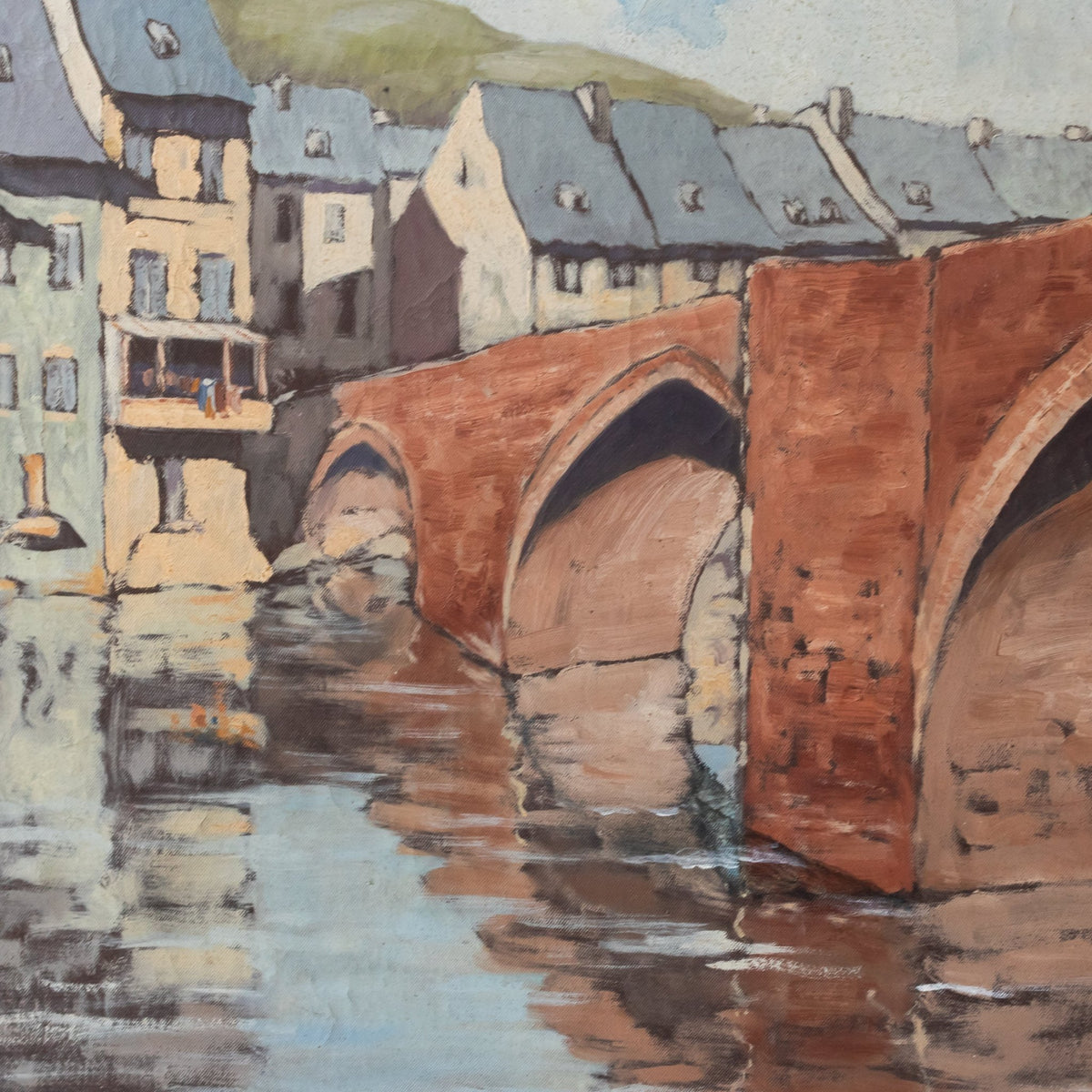 Le Pont d’Espalion, Aveyron Oil Painting - elsie green - art