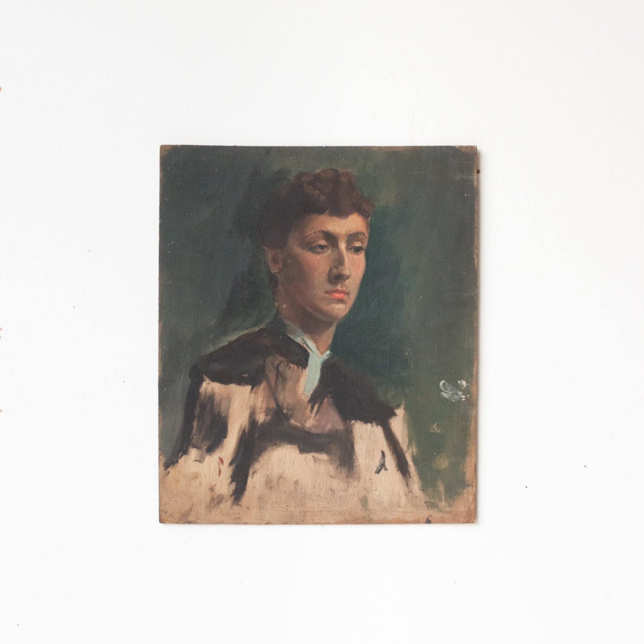 Le Portrait de Tante Nine Oil Painting - elsie green - Art