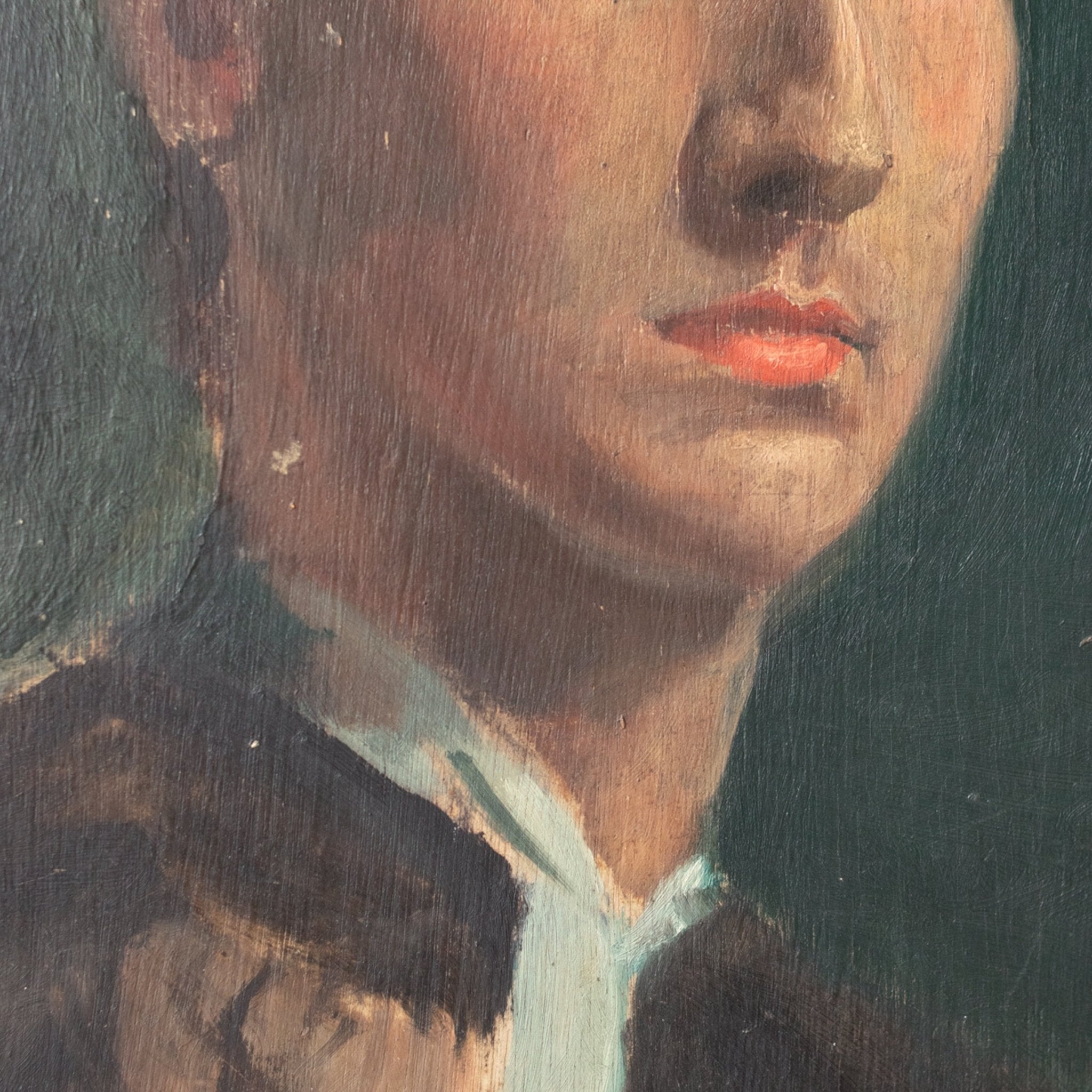 Le Portrait de Tante Nine Oil Painting - elsie green - Art