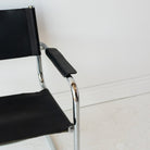 Leather Cantilever Arm Chair - elsie green - furniture