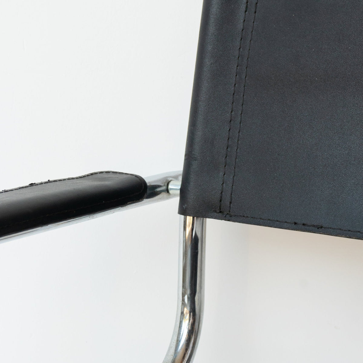 Leather Cantilever Arm Chair - elsie green - furniture