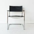 Leather Cantilever Arm Chair - elsie green - furniture