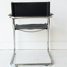 Leather Cantilever Arm Chair - elsie green - furniture