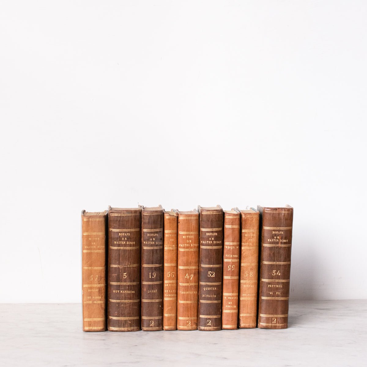 Leather Library Book - elsie green - Decor