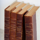 Leather Library Book set of 4 | Les Hommes de Bon Vilant - elsie green - decor