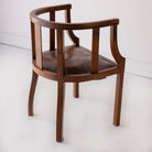Leather Library Chair - elsie green - furniture