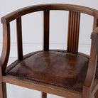 Leather Library Chair - elsie green - furniture
