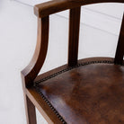 Leather Library Chair - elsie green - furniture