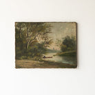 Les Bords De Soane Landscape Oil Painting - elsie green - Art