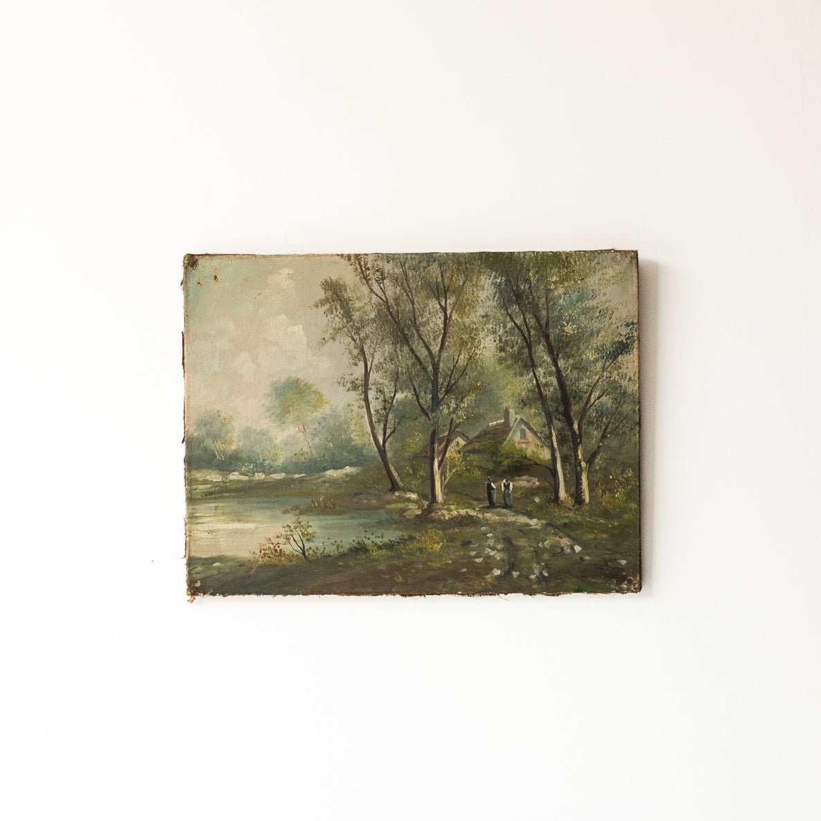 Les Bords De Soane Landscape Oil Painting - elsie green - Art