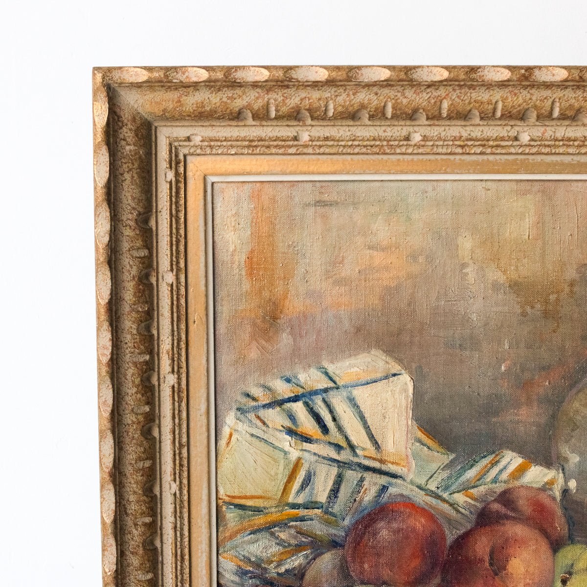 Les Pêches Au Vin Still Life Oil Painting - elsie green - Art