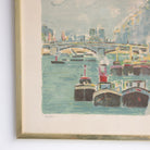 Les Peniches de Notre Dame Paris Lithograph - elsie green - Paintings .