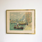 Les Peniches de Notre Dame Paris Lithograph - elsie green - Paintings .