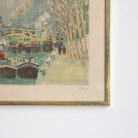 Les Peniches de Notre Dame Paris Lithograph - elsie green - Paintings .
