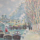 Les Peniches de Notre Dame Paris Lithograph - elsie green - Paintings .