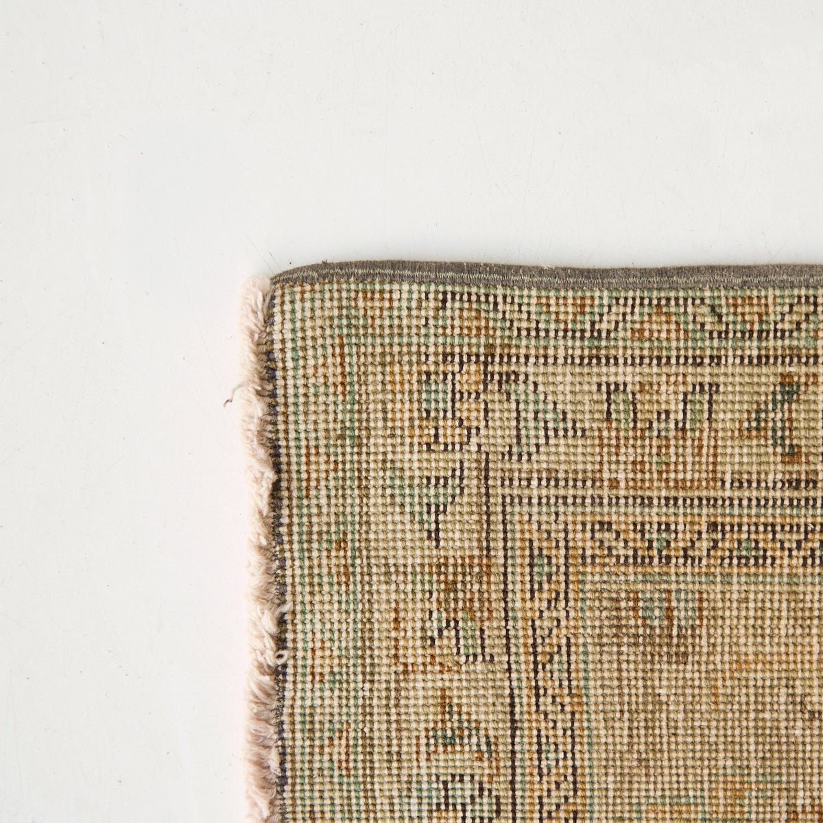 Libourne Vintage Hand Knotted Rug | 9'7" x 12'3.5" - elsie green - textiles