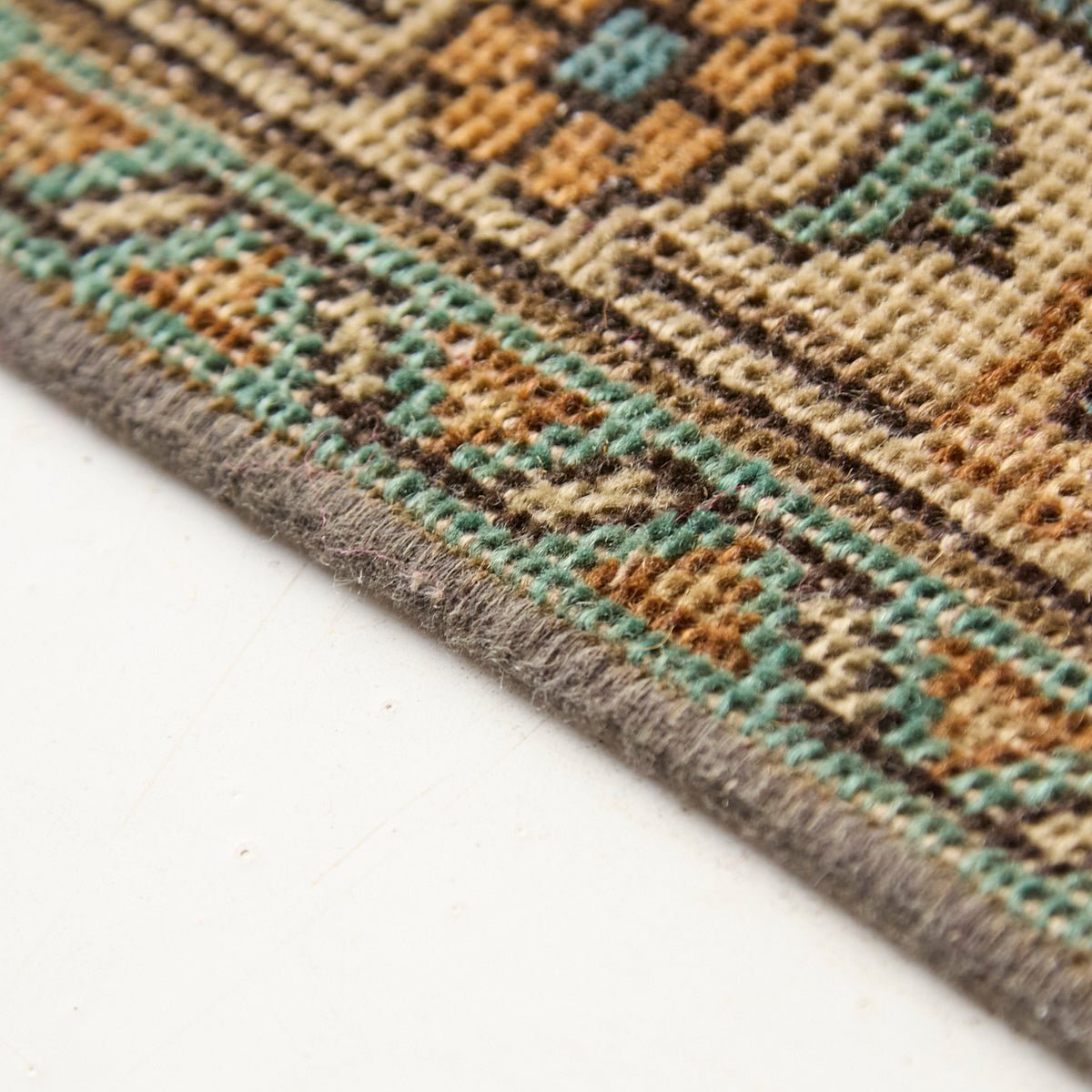 Libourne Vintage Hand Knotted Rug | 9'7" x 12'3.5" - elsie green - textiles