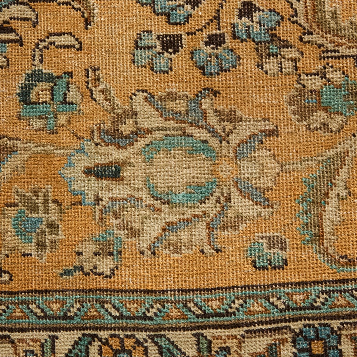 Libourne Vintage Hand Knotted Rug | 9'7" x 12'3.5" - elsie green - textiles