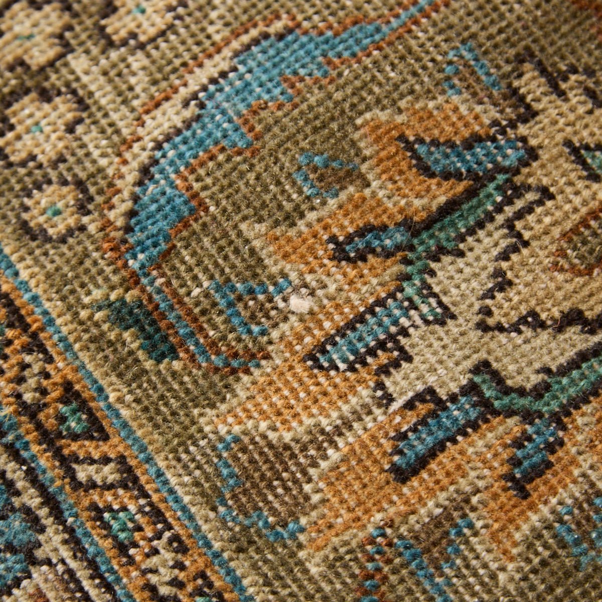 Libourne Vintage Hand Knotted Rug | 9'7" x 12'3.5" - elsie green - textiles