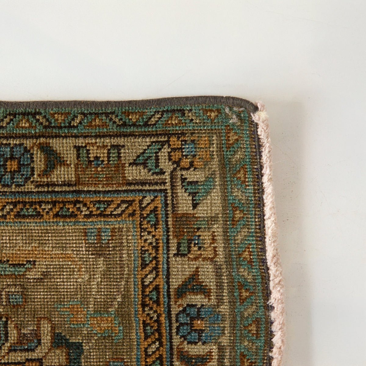 Libourne Vintage Hand Knotted Rug | 9'7" x 12'3.5" - elsie green - textiles